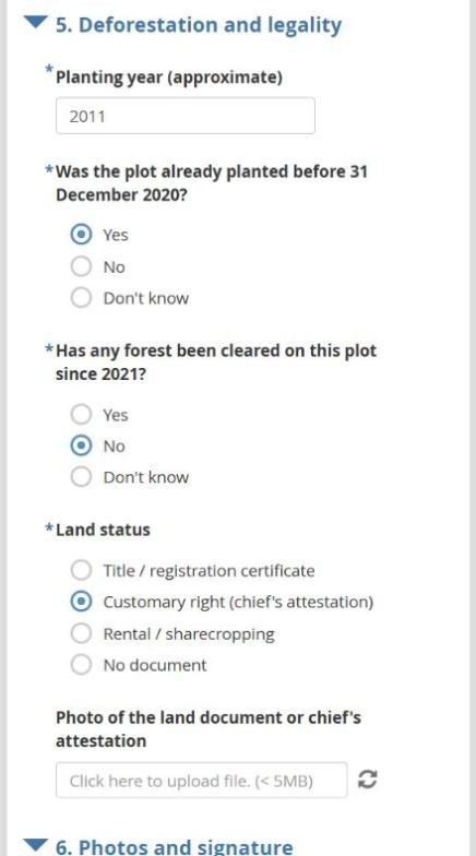 Deforestation screen